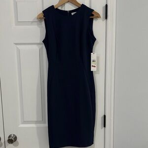 Calvin Klein Navy Blue Sleeveless Dress